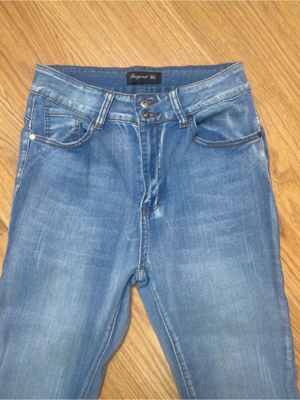 Beyond us - size 14 - Women's Light Blue Denim Jeans - Casual Skinny Fit EUC - Picture 2 of 6